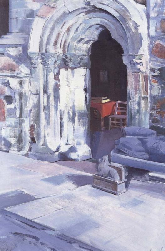 Francis Campbell Boileau Cadell Interior of Iona Abbey china oil painting image